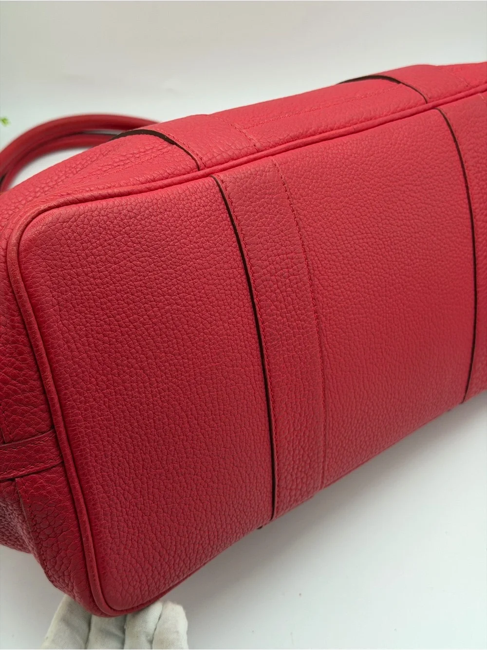 HERMES Garden Party leather pink tote bag😍
